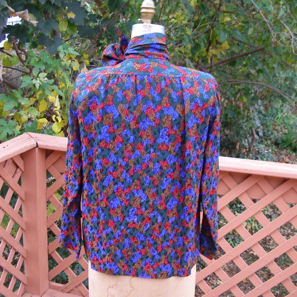 🗼💖 RARE Yves Saint Laurent Silk blouse Size 38 - Picture 5 of 12